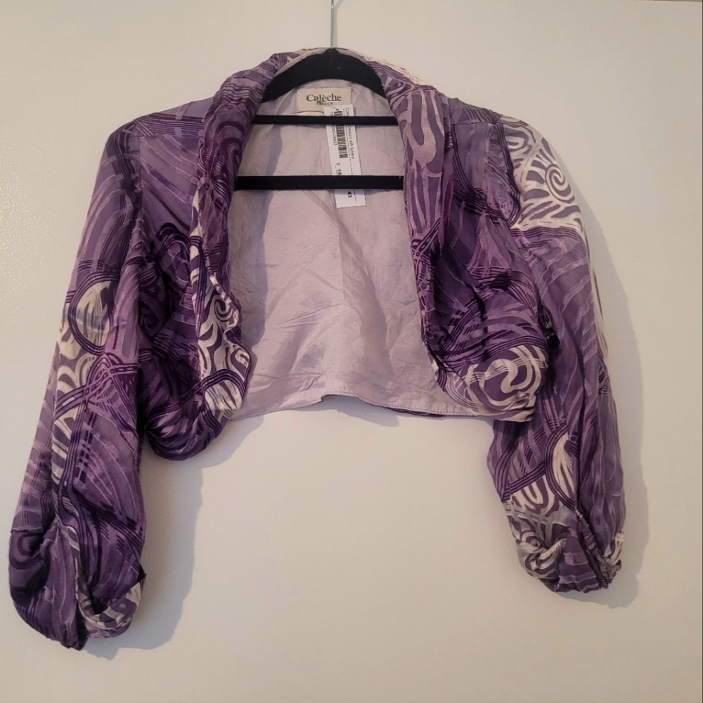 Caleche couture ,small, Purple,Formal Dress accessories.